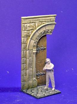 Church door painted by LLminiats