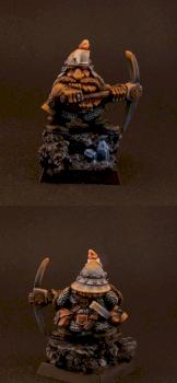 Dwarf miner in dark by ZHaDum