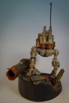 Armoured Imperial Guard Krieg Sentinel by greeble