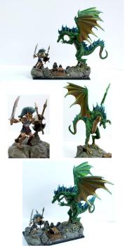 hero vs dragon by Maryse