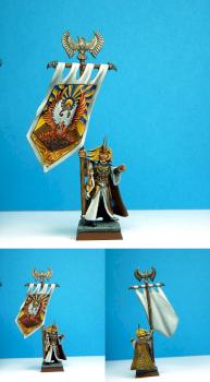 hight elf standar bearer by EjercitoElfo