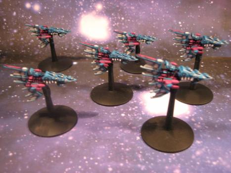 Battlefleet Gothic Eldar Aconite Frigate by scharling