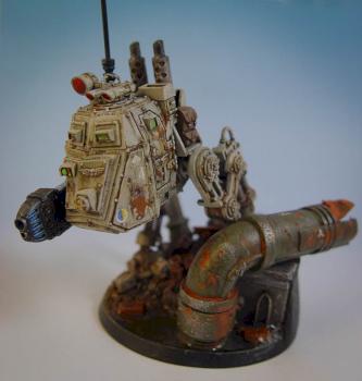 Armoured Imperial Guard Krieg Sentinel by greeble