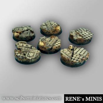 Templar Ruins 25mm round bases set1 by rene