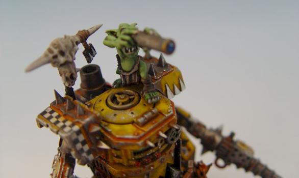 Ork grot on bad moonz killa kan by greeble