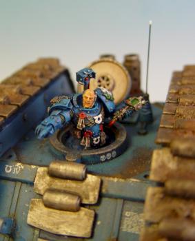 Ultramarine Rogue Trader MK1 Land Raider and Chronus by greeble