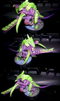Lime rickey Tyranid Warrior by Mizaru