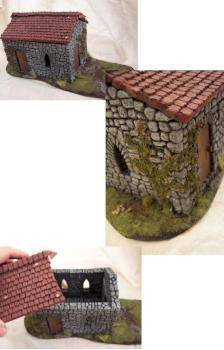 Cottage with Removable Roof by battlescenerylady