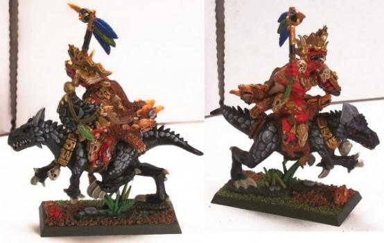 Lizardman Old Blood on Cold One by hammerandbrush