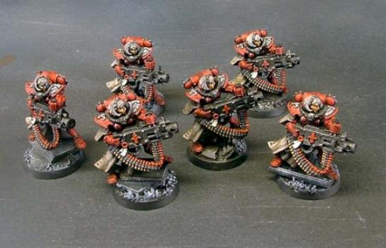 Sisters of Battle with Heavy Bolters by toyogre