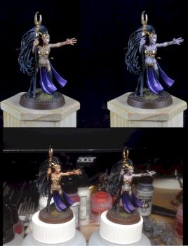 Dark Elf Sorceresses by Grey Seer