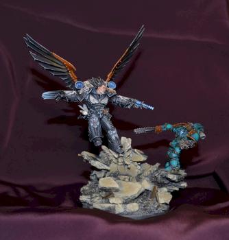 Corvus Corax, Primarch of the Raven Guard by denverv13