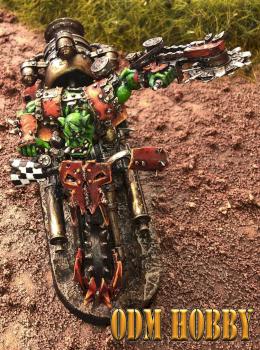 w40k-odmhobby-forgeworld-warboss-ork-on-bike- by odmhobby