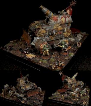 Chaos Renegade Medusa diorama by Kneeil