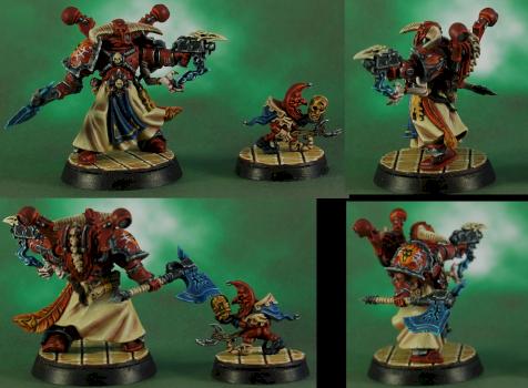 Word Bearers Chaos Sorcerer with Force Axe and Familiar by MaliGn