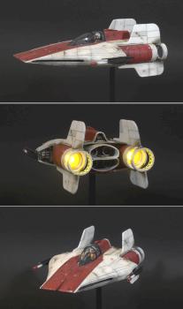 A-Wing Starfighter - Bandai Star Wars kit by Blade &amp; Brush