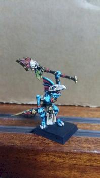 Skink Priest from Stegadon set by MattyManf