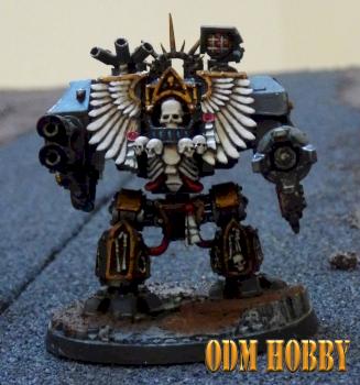 w40k-odmhobby-space marines-dark angels-venerable-chaplain-dreadnought-forgeworld by odmhobby