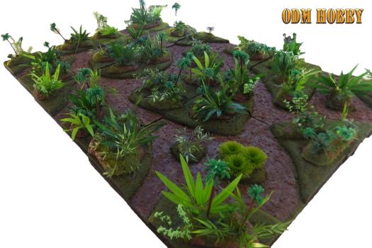 catachan jungle-2nd version-odmhobby-wargame table by odmhobby