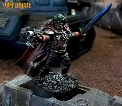 w40k-astra militarum-mordian-iron-guard-lord-commissar-in-action-odmhobby by odmhobby