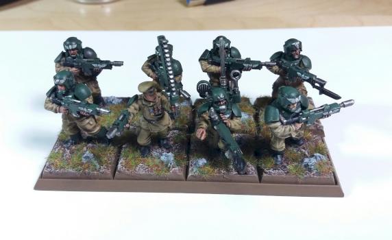 8th Edition Infantry Squad - Cadian colour scheme by Zemlod