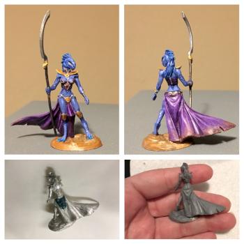 Awaphyl, Dragonborn Sorceress, Dark Sword Miniatures, mod by AnotherEternity