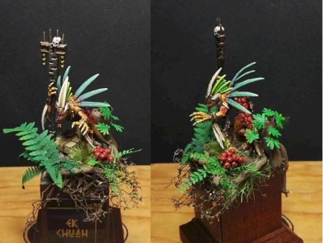 Lizardmen Skink Priest by GabriPainter