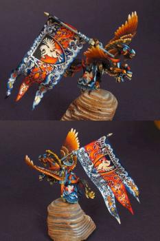 Bretonnia Pegasus Knight by edgeofshadow