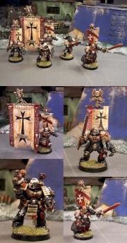 Black Templar Command Squad by Sonny