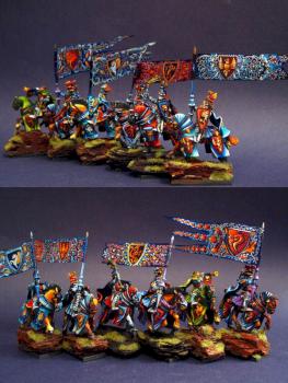 Bretonnia Grail Knights by edgeofshadow