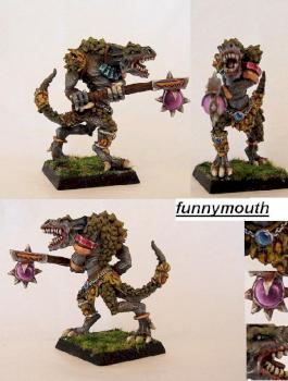 manzerik the barbarian ( lizardmen, kroxigor) by funnymouth