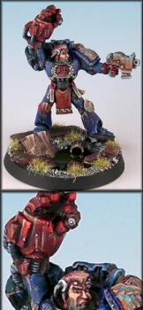 Captain Cortez of the Crimson Fists by EArkham