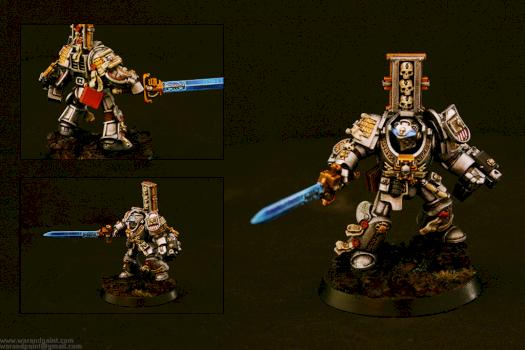 Grey Knights Grand Master with Force Sword by War and Paint