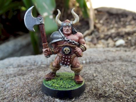 Talisman Barbarian with axe by Count Von Bruno