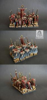Chaos Warriors of Khorne by siny lemur