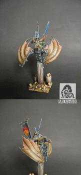 Dark Elves Pegasus Rider by siny lemur