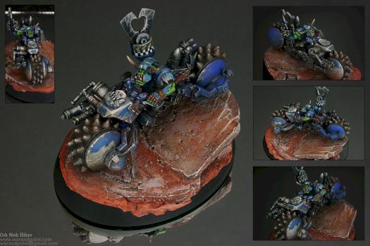 Death Skulls Nob Biker, rubble by War and Paint