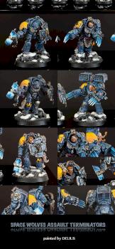 Space Wolves Assault Terminators by Delius