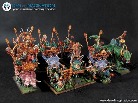 Lizardmen Army by DEN of IMAGINATION
