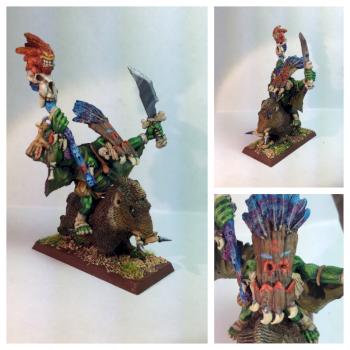 Orc shamen on boar by Pilsbury1975