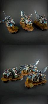 Ravenwing Biker Squad by mis3q