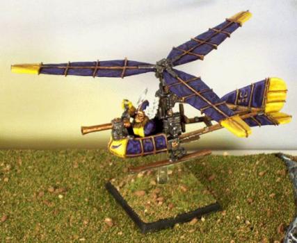 Warhammer Dwarf Gyrocopter by sashowal