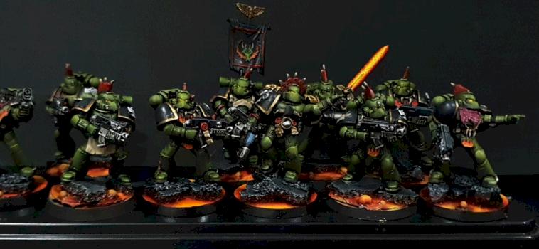 Space Marine Salamander Tactical Marines by Volatyle