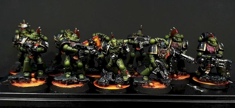 Space Marine Salamander Tactical Marines by Volatyle