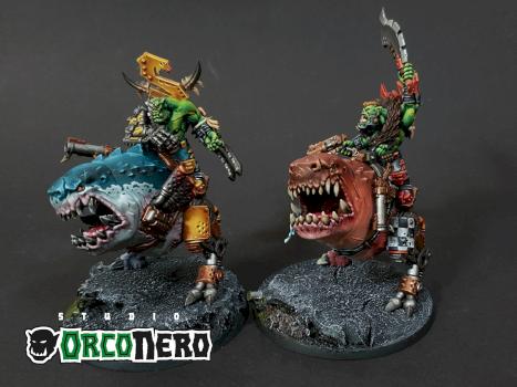 Beastboss on Squigosaur by OrcoNero