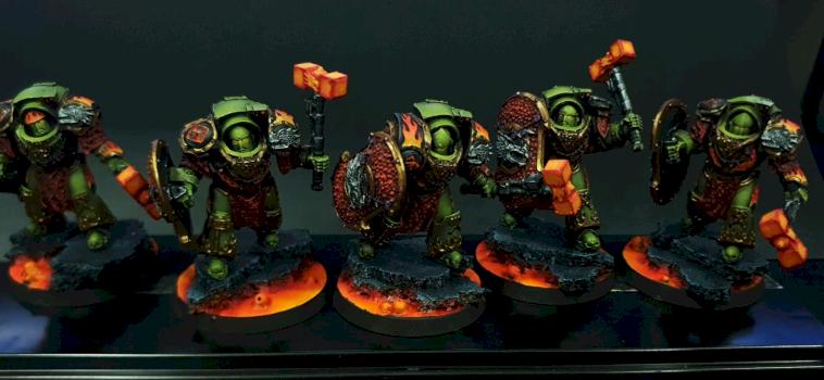 Space Marine Salamander Firedrakes by Volatyle