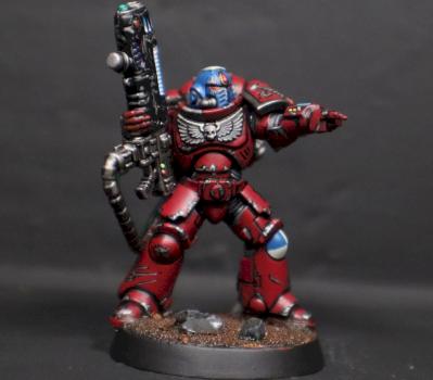 Blood Angles - Hellblaster sargent by mikecarrero