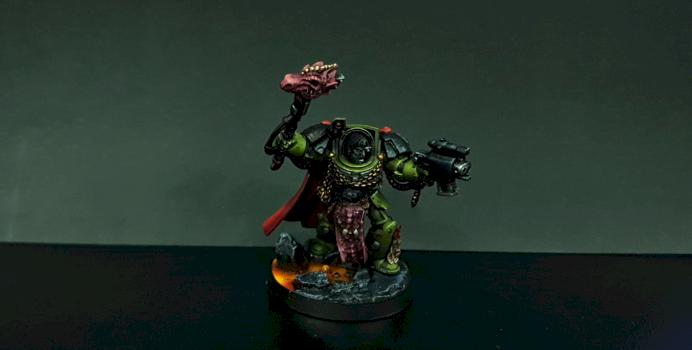 Space Marine Salamander Terminator Sergeant by Volatyle