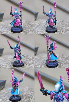 Trans pride color scheme Spiritseer Aeldari by CerberusXt