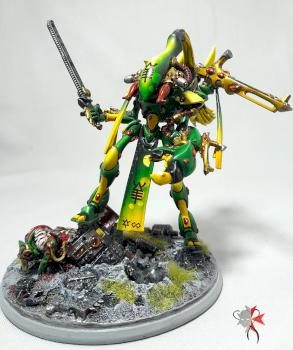 Aeldari Wraithlord -Iskandar Star Seeker -  Warhammer 40k Custom Aspect Striking Scorpion Model by ronin074